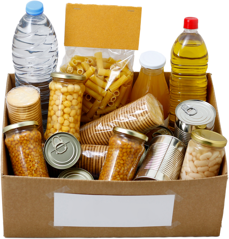 Food in a Donation  Box